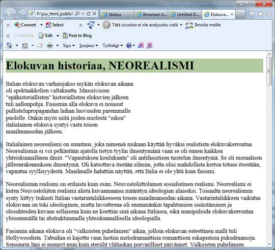 html css koodaus tehtava kuvakaappaus 01